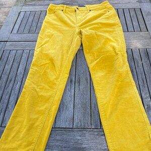 Gold Talbots Straight Leg Cords Sz 10